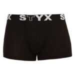 Styx Pánské boxerky Styx sportovní guma černé (G960) L