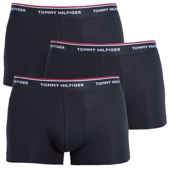 Tommy Hilfiger 3PACK pánské boxerky Tommy Hilfiger černé (1U87903842 990) XL