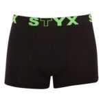 Styx Pánské boxerky Styx sportovní guma černé (G962) XXL