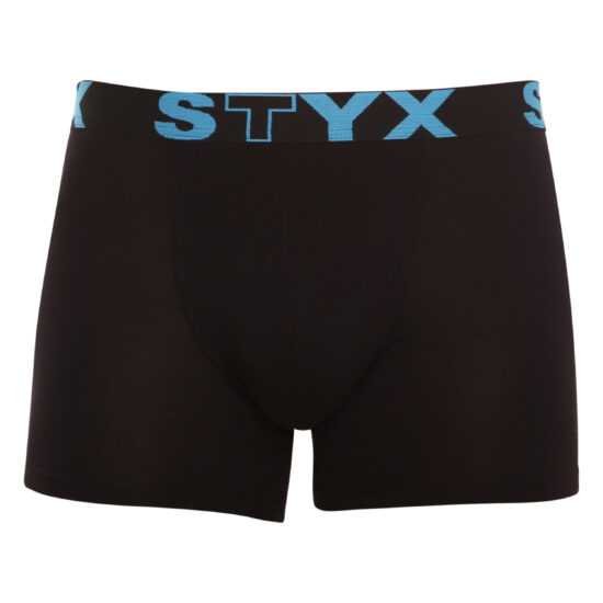 Styx Pánské boxerky Styx long sportovní guma černé (U961) XXL