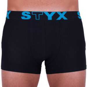 Styx Pánské boxerky Styx sportovní guma nadrozměr černé (R961) 4XL