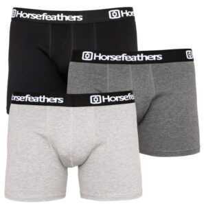 Horsefeathers 3PACK pánské boxerky Horsefeathers vícebarevné (AM067D) M