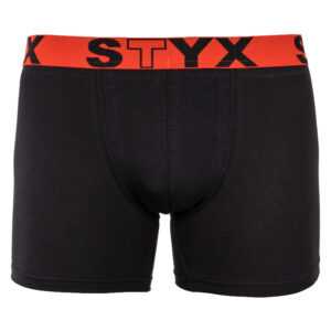 Styx Pánské boxerky Styx long sportovní guma černé (U964) S