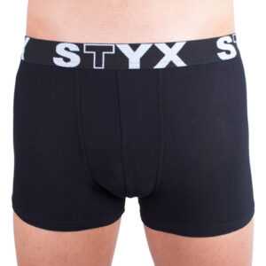 Styx Pánské boxerky Styx sportovní guma nadrozměr černé (R960) 4XL