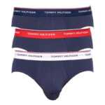 Tommy Hilfiger 3PACK pánské slipy Tommy Hilfiger tmavě modré (1U87903766 904) XL