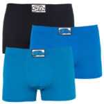 Styx 3PACK pánské boxerky Styx klasická guma vícebarevné (Q9606769) M