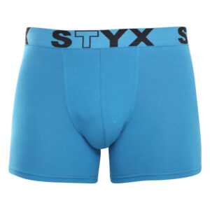 Styx Pánské boxerky Styx long sportovní guma světle modré (U969) XXL