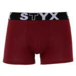 Styx Pánské boxerky Styx sportovní guma vínové (G1060) S