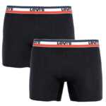 Levis 2PACK pánské boxerky Levis černé (905005001 200) M