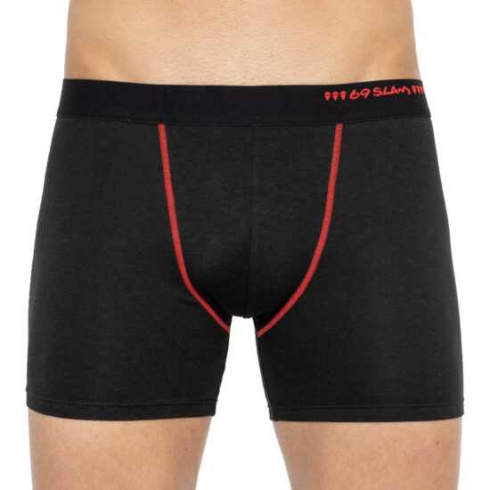 69SLAM Pánské boxerky 69SLAM fit bamboo plain black S