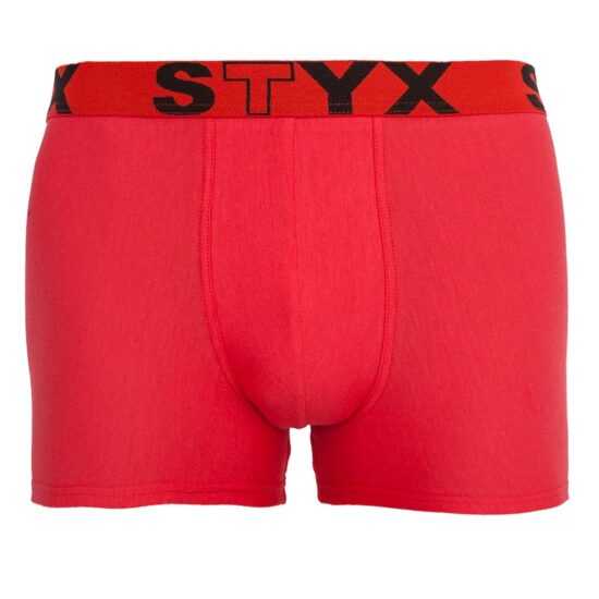 Styx Pánské boxerky Styx sportovní guma červené (G1064) XL