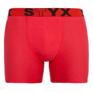 Styx Pánské boxerky Styx long sportovní guma červené (U1064) XXL