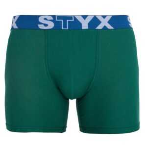 Styx Pánské boxerky Styx long sportovní guma tmavě zelené (U1066) M