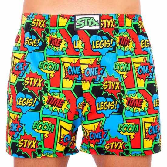 Styx Pánské trenky Styx art klasická guma boom (A955) XL