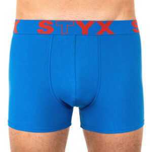 Styx Pánské boxerky Styx sportovní guma nadrozměr modré (R967) 5XL