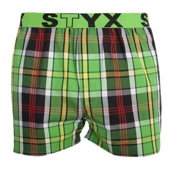 Styx Pánské trenky Styx sportovní guma vícebarevné (B822) XL