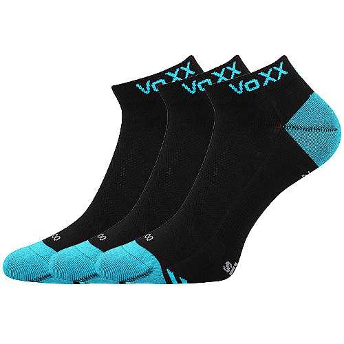 VoXX 3PACK ponožky VoXX bambusové černé (Bojar) S