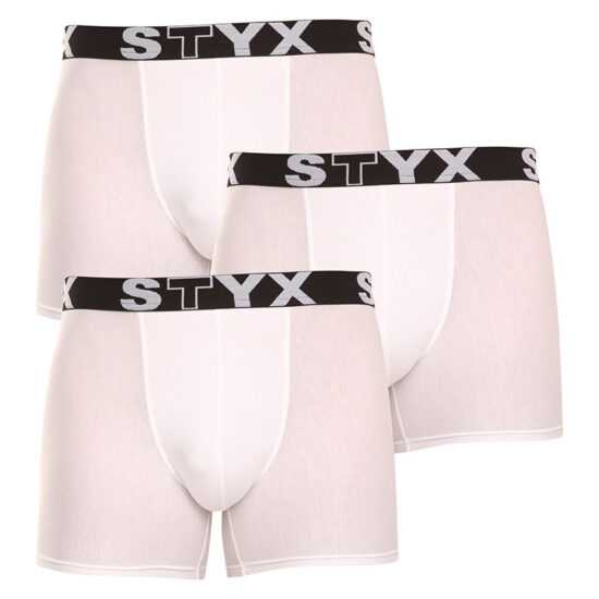 Styx 3PACK pánské boxerky Styx long sportovní guma (U10616161) XL