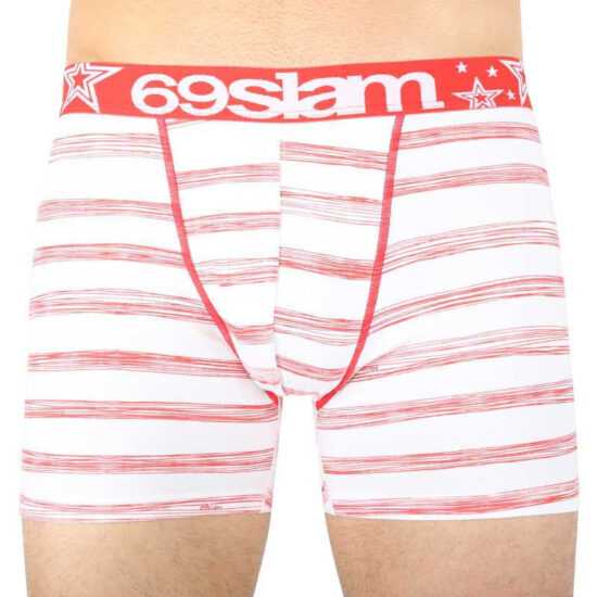 69SLAM Pánské Boxerky 69SLAM fit stripes red M