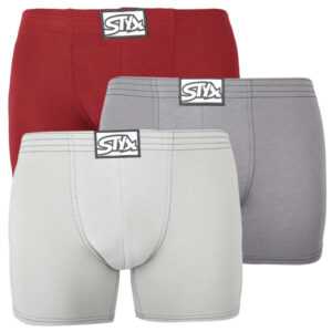 Styx 3PACK pánské boxerky Styx long klasická guma (F10606263) S