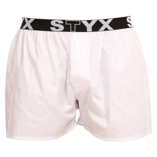 Styx Pánské trenky Styx sportovní guma bílé (B1061) XL