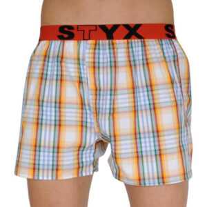 Styx Pánské trenky Styx sportovní guma vícebarevné (B105) XL