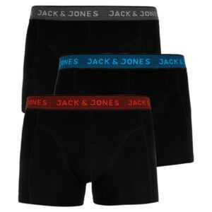 Jack and Jones 3PACK pánské boxerky Jack and Jones černé (12127816 - asphalt) L