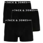 Jack and Jones 3PACK pánské boxerky Jack and Jones černé (12171944) L