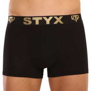 Styx Pánské boxerky Styx / KTV sportovní guma černé - černá guma (GTC960) XL