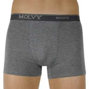 Molvy Pánské boxerky Molvy šedé (MP-969-BEU) M