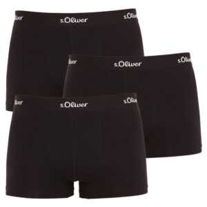 s.Oliver 3PACK pánské boxerky S.Oliver černé (JH-34B-31395507) M