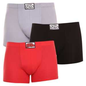 Styx 3PACK pánské boxerky Styx long klasická guma (F96006764) M