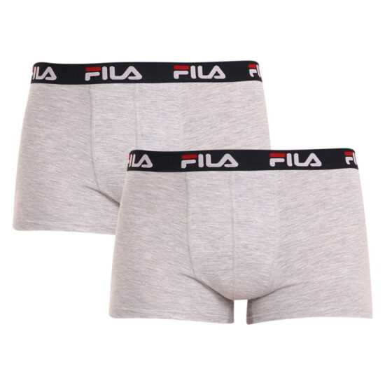 Fila 2PACK pánské boxerky Fila šedé (FU5142/2-400) XL