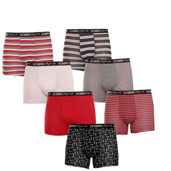 Lee Cooper 7PACK pánské boxerky Lee Cooper vícebarevné (LCUBOX7P0109-1769861) M