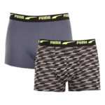 Puma 2PACK pánské boxerky Puma vícebarevné (701219365 003) M