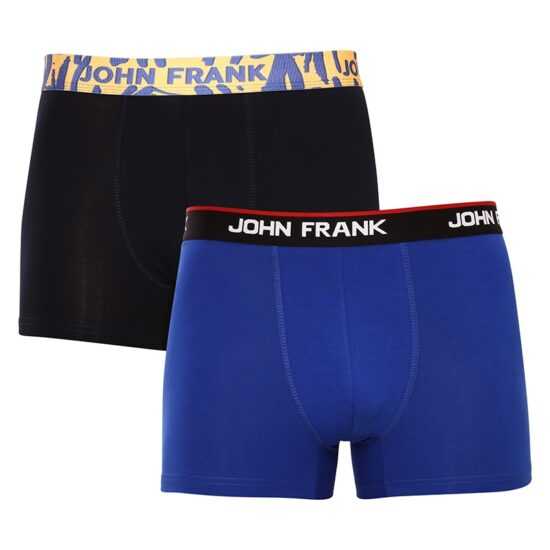 John Frank 2PACK pánské boxerky John Frank vícebarevné (JF2BHYPE04) M