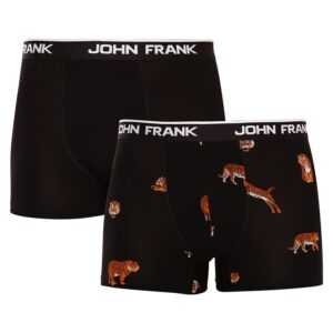 John Frank 2PACK pánské boxerky John Frank vícebarevné (JF2BTORA05) M