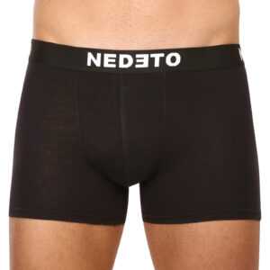 Nedeto Pánské boxerky Nedeto černé (NDTB001-brand) XXL