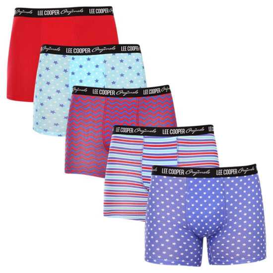 Lee Cooper 5PACK pánské boxerky Lee Cooper vícebarevné (LCU3200700C-1763048) 3XL