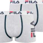 Fila 2PACK pánské boxerky Fila šedé (FU5040/2-400) L