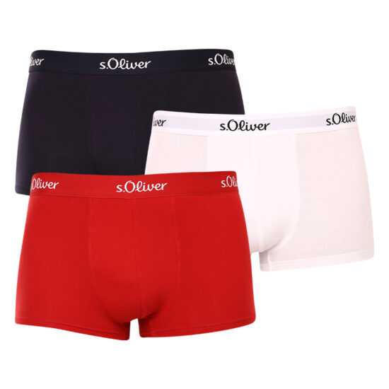 s.Oliver 3PACK pánské boxerky S.Oliver vícebarevné (JH-34H-21956367) XL