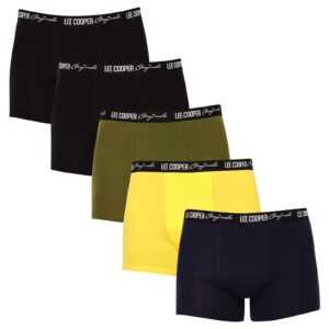 Lee Cooper 5PACK pánské boxerky Lee Cooper vícebarevné (LCUBOX5P6-1951582) XL