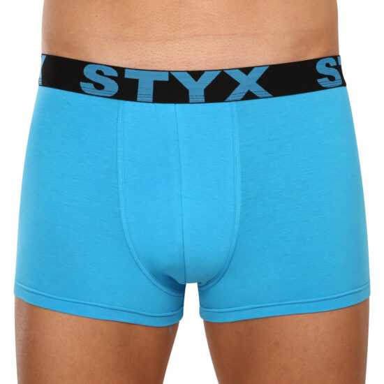 Styx Pánské boxerky Styx sportovní guma nadrozměr světle modré (R1169) 5XL