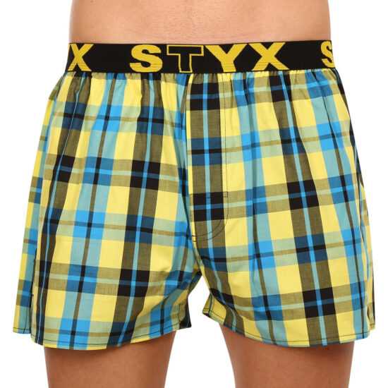 Styx Pánské trenky Styx sportovní guma vícebarevné (B933) XL