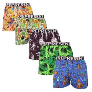 Represent 5PACK pánské trenky Represent exclusive Mike (74643424034) M