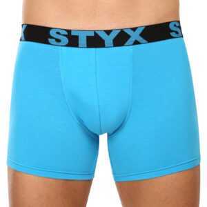 Styx Pánské boxerky Styx long sportovní guma světle modré (U1169) XXL