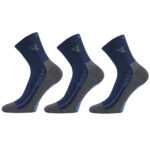 VoXX 3PACK ponožky VoXX tmavě modré (Barefootan-darkblue) L