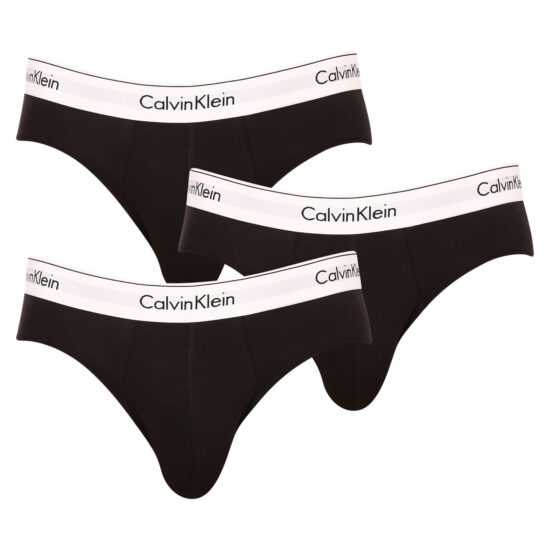 Calvin Klein 3PACK pánské slipy Calvin Klein černé (NB2379A-001) S