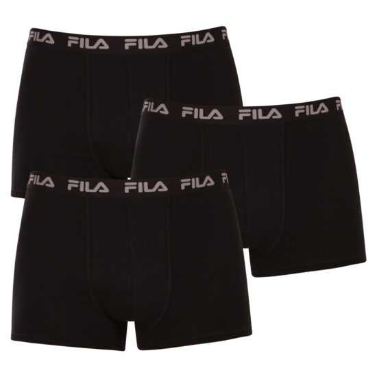 Fila 3PACK pánské boxerky Fila černé (FU5004/3-200) XXL