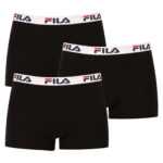 Fila 3PACK pánské boxerky Fila černé (FU5016/3-200) XL